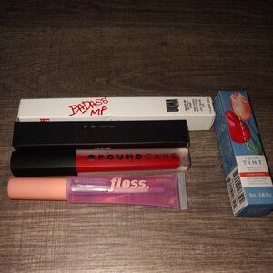 5 piece lip bundle - new and full size Pound cake Uoma and more